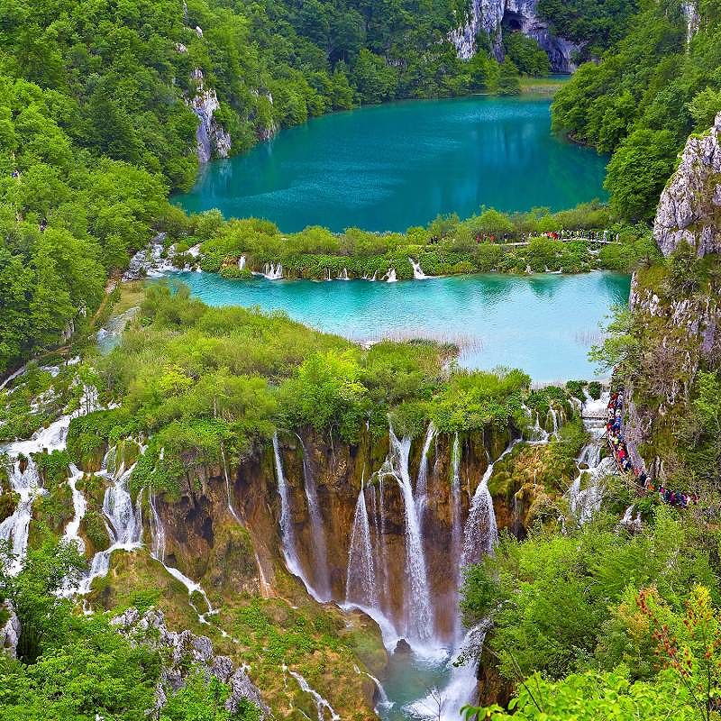 Breathtaking view in the Plitvice Lakes National Park, Croatia