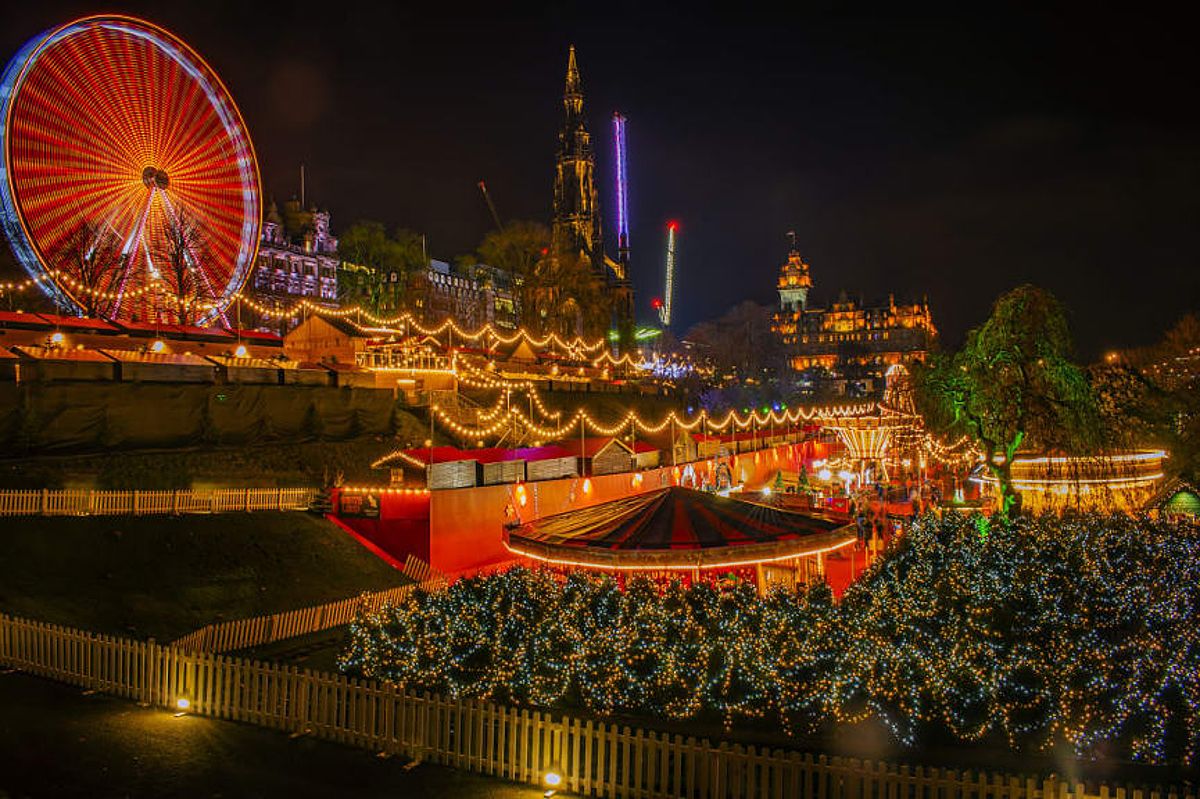 Christmas market in Edinburgh, Scotland