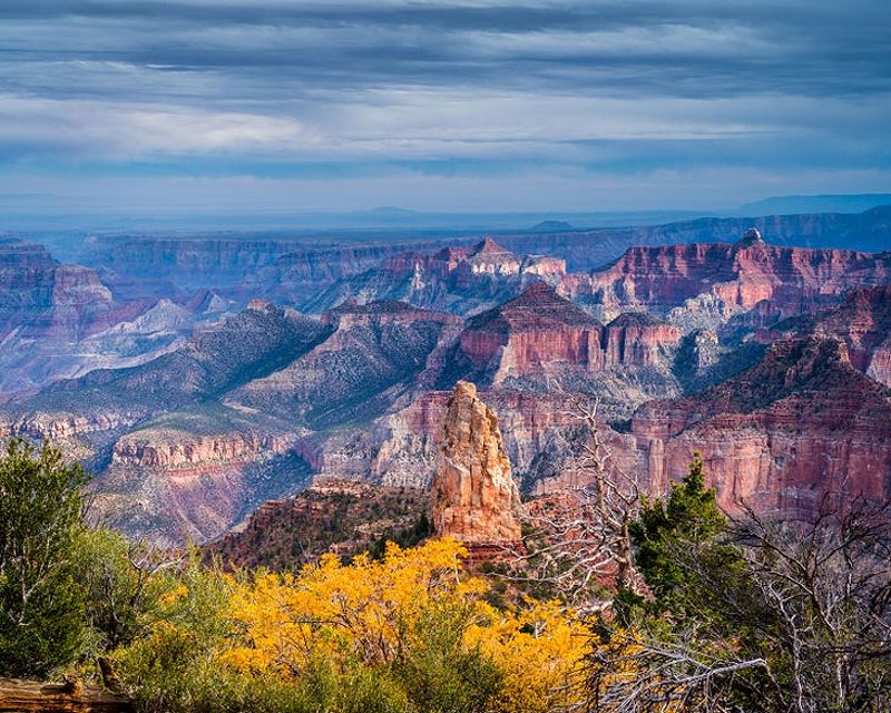 Point Imperial at the Grand Canyon's North Rim in autumn